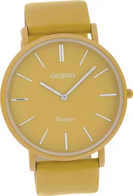 Produktbild von Oozoo Damen Armbanduhr gelb Analog Vintage Series Metallarmband D2UOC9881A