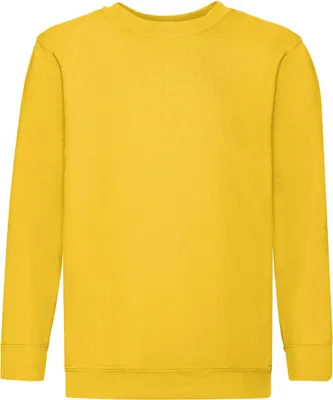 Produktbild von Fruit Of The Loom Kinder Pullover BC1366 (12-13) (Sonnenblumengelb)
