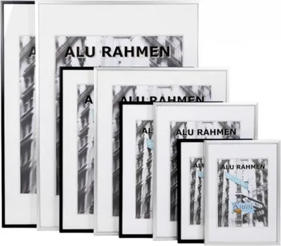 Produktbild von Alu Bilderrahmen verschiedene Größen und Farben