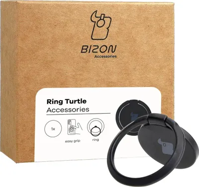 A product box and a phone ring holder.