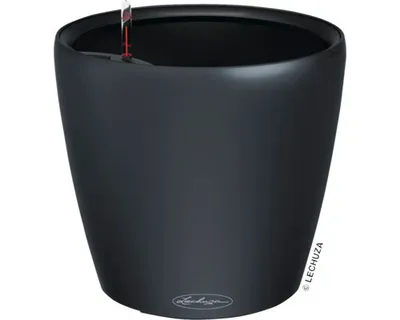 Produktbild von Pflanztopf Lechuza Classico Color LS Kunststoff Ø 22 cm H 20,5 cm schiefergrau inkl. Erdbewässerungsystem