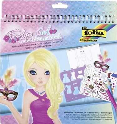 Produktbild von Schablonenbuch groß - FASHION GIRL