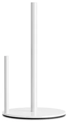 Produktbild von Küchenrollenhalter - Mit gewichteter Basis für stabilen Stand - Arbeitsplatte - Edelstahl - Weiß
