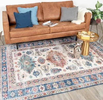 Produktbild von Volero - Teppich Vintage - Azara Yasmin Hellblau - 230x330 cm - Wohnzimmer, Esszimmer, Schlafzimmer - Klassik, Orientalisch
