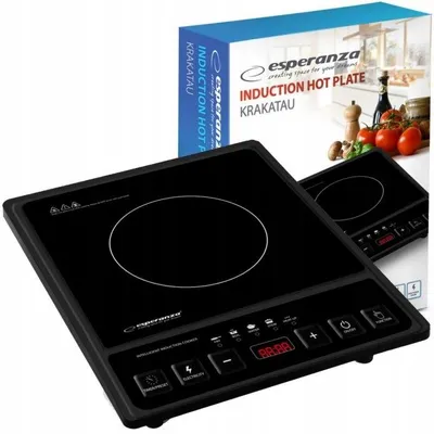 Obrázok produktu pre Indukčná varná doska Esperanza, 2000 W, 1 varná zóna, dotykové ovládanie, úsporná, prenosná