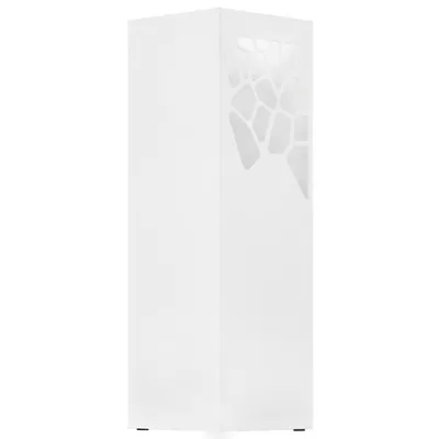 Image de vidaXL Porte-parapluies design pierre acier blanc