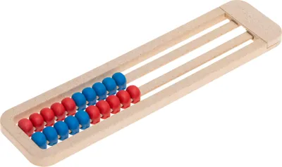 Produktbild von Betzold Rechenrahmen aus treeNside-Material, ZR bis 20, Farbwechsel, Farbe: rot/blau