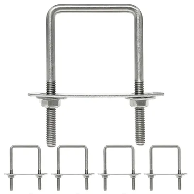 Obrázok produktu pre U-profil 45 mm x 80 mm - U-skrutka - Nerezová oceľ - 5 kusov - Odolný voči korózii - Vysoká nosnosť - U-skrutka