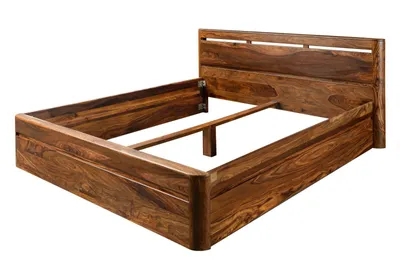 Immagine prodotto di MASSIVMOEBEL24 | TORONTO #258 Letto matrimoniale in legno di sheesham - cerato / noce 200x200