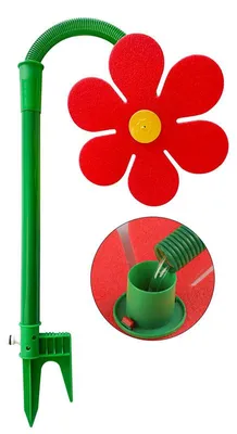 Produktbild von Rasensprenger 360° rotierend rot – Gartensprinkler lustig für Kinder & Hunde | Gartenbewässerung & Spiel
