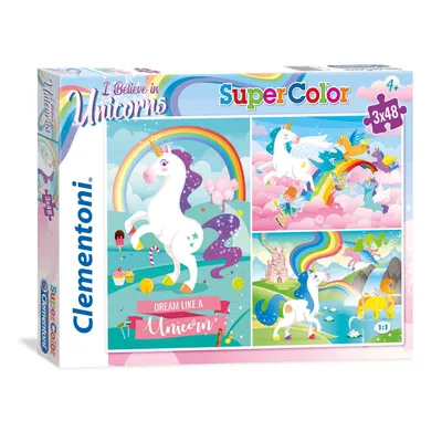 Obrázok produktu pre Clementoni Puzzle 3X48El I Believe In Unicorns I Believe In Unicorns 25231 P6, Cena Za 1Ks.