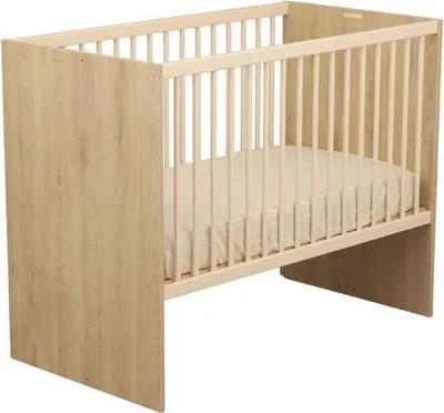 Produktbild von Babybett, Umwandelbar Adele 120 x 60 cm, Inklusive Matratze, Buche/Creme, Umbaubar zu Juniorbett 90 x 190 cm