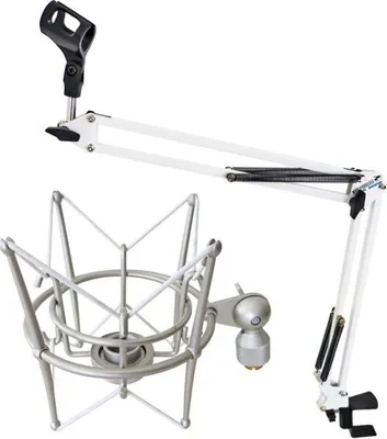 Image de keepdrum NB35 WH Blanc Bras articulé avec araignée MS089SV