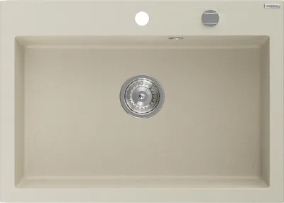 Immagine prodotto di Mexen Elix lavello da cucina in granito 1-vasca 700 x 500 mm, beige, sifone cromato - 6526701005-69