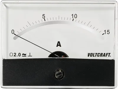 Image de Voltcraft AM-86X65/15A/DC Einbau-Messgerät AM-86X65/15A/DC 15 A Drehspule (AM-86X65/15A/DC)