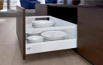 Image de Set raccord HETTICH ArciTech pour paroi arrière blanc - 282 mm - 9149284