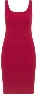 Produktbild von Damen-Midi-Kleid mit Rundhalsausschnitt und ärmellosem Design