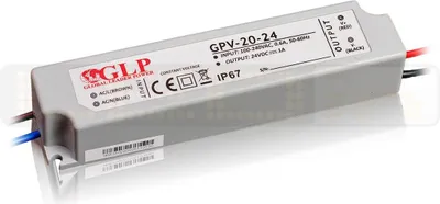 Immagine prodotto di Trasformatore LED 24W 1A 24V Alimentatore trasformatore impermeabile IP67 per illuminazione a strisce LED