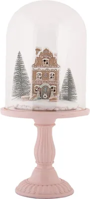 Produktbild von Clayre & Eef Weihnachtsdekoration mit LED-Beleuchtung Ø 17x36 cm Rosa Kunststoff