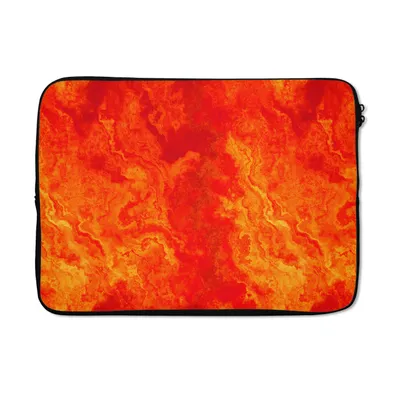 Produktbild von MuchoWow® Laptop Hülle 13 Zoll Farbe - Orange - Abstrakt - Muster Laptoptasche - Laptophülle - Sleeve - Rundumschutz