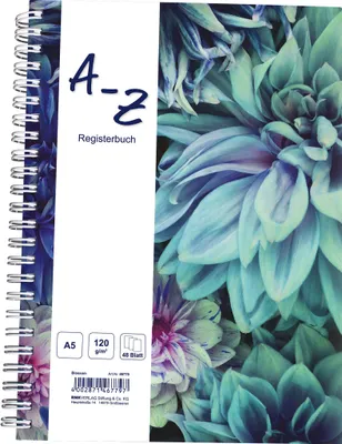 Produktbild von RNK Notizbuch mit Register A-Z A6 Blossom 48Bl