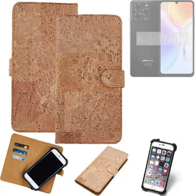 Produktbild von K-S-Trade Hülle kompatibel mit Ulefone Note 20 Pro  Kork Handyhülle Cover  Schutzhülle TPU Case Bumper in Hellbraun, (1x)