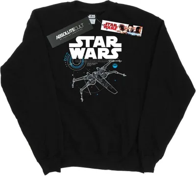 Produktbild von Star Wars - "The Last Jedi X-Wing" Sweatshirt für Herren BI46174 (M) (Schwarz)
