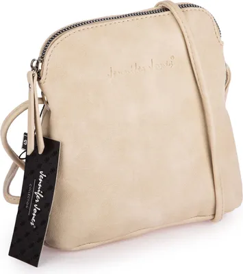 Produktbild von Jennifer Jones Kleine Damen Tasche Umhängetasche aus Kunstleder Beige