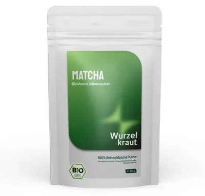 Produktbild von Matcha Pulver 100g - japanischer Grüntee, fein gemahlen - Wurzelkraut