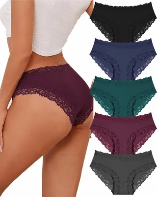 Productafbeelding van Set van 5 Katoenen Brazilian Onderbroeken voor Dames