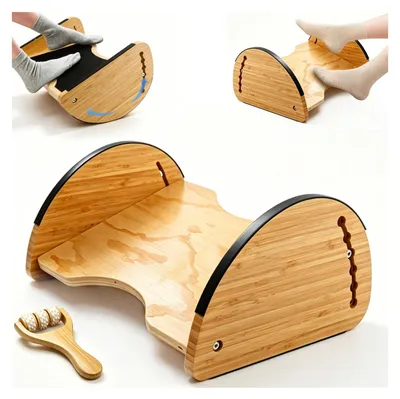Image de Bureau avec repose-pieds 2 en 1 - Repose-pieds ergonomique et réglable en hauteur, supportant jusqu'à 180 kg