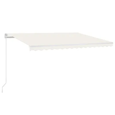 Zdjęcie produktu dla vidaXL Markiza automatycznie zwijana 450x300 cm kremowa