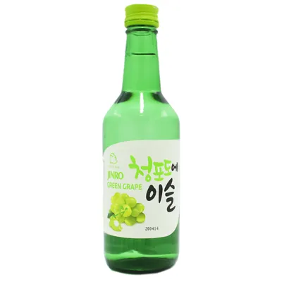 Produktbild von Jinro Green Grape Koreanisches Alkoholisches Getränk mit Traubengeschmack 360ml
