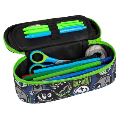 Zdjęcie produktu dla CoolPack, Piórnik owalny Campus Monster Team, 1 sztuka