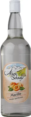 Produktbild von Alpenschnaps Marille Milde Spirituose Obstbrand 35 Prozent 1000ml
