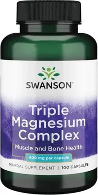 Produktbild von Dreifach-Magnesium-Komplex 400 mg 100 Kapseln Swanson Health Products