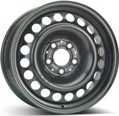 Productafbeelding van 16-inch stalen velg ALCAR, 16" x 7", 5x112 steek, ET37, 66,50 mm naafdiameter, zwarte velg
