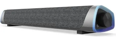 Obrázek produktu pro Kompaktní soundbar, reproduktor k počítači, šedý, RGB podsvícení, prostorový zvuk