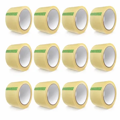 Produktbild von Paketklebeband Transparent 50 mm x 66 m | 12 Rollen Vorratspack leise abrollend | Klebeband für Kartons, Umzug, Lager & Büro