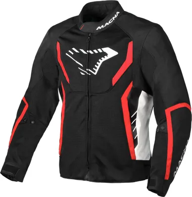 Imagen del producto de Chaqueta textil para motocicleta Macna Grisco, color /rojo/blanco, talla M