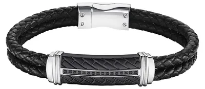 Produktbild von Lotus LS2286-2/1 Herren-Lederarmband Schwarz