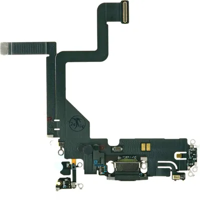 Produktbild von Ladebuchse Mikrofon für Apple iPhone 14 Pro - Ladeanschluss Flex Kabel Leitung Schwarz