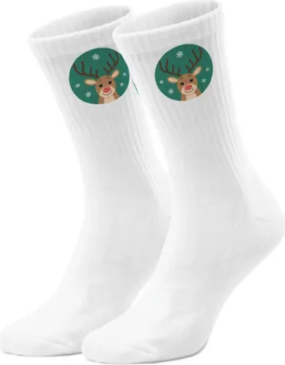 Produktbild von epicsocks Weihnachtsfreude Rentier Socken in 37-41 im Paar