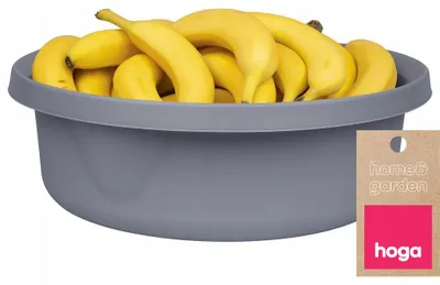 Produktbild von Hoga Kunststoffschüssel Rund 9L Grau für Haushalt Küche