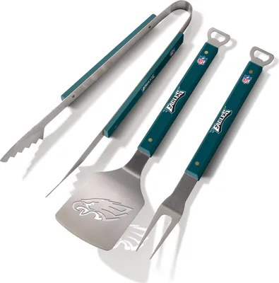 Produktbild von NFL Philadelphia Eagles Grillbesteck 3teilig Set Spirit Barbecue BBQ Grillzange