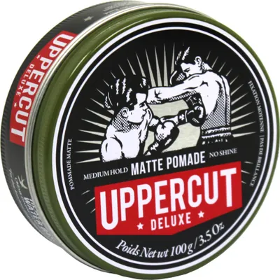 Immagine prodotto di Uppercut Deluxe Matte Pomade Prodotto per l'acconciatura dei capelli per uomo con tenuta media e assenza di lucentezza 100g