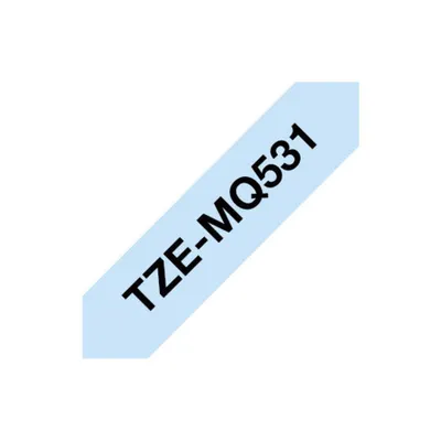 Produktbild von Brother TZEMQ531 Etiketten erstellendes Band Scwarz auf blau TZe