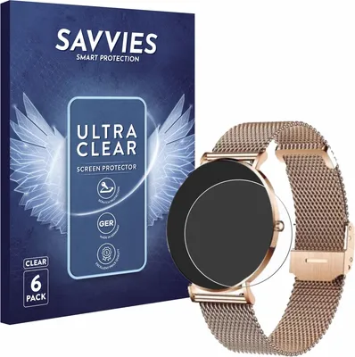 Produktbild von 6x Für Xcoast X-Watch Siona 2 Schutzfolie Savvies Displayschutz Display Schutz Folie Klar Transparent