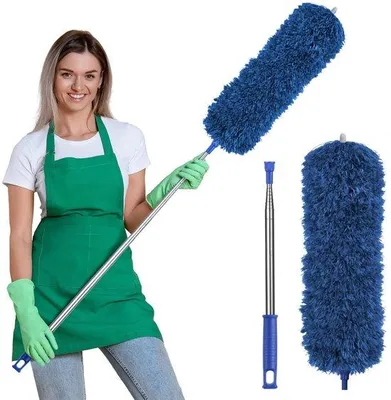 Produktbild von Teleskopischer Staubwedel bis 245 cm - Dunkelblau