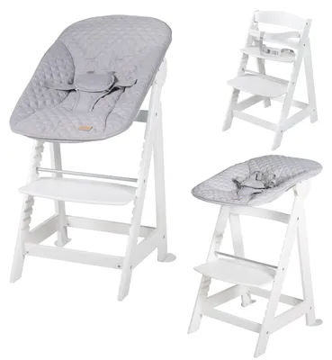 Immagine prodotto di roba Born Up seggiolone per scale, set 2in1, "roba Style grey", seggiolone con funzione reclinabile, dalla nascita